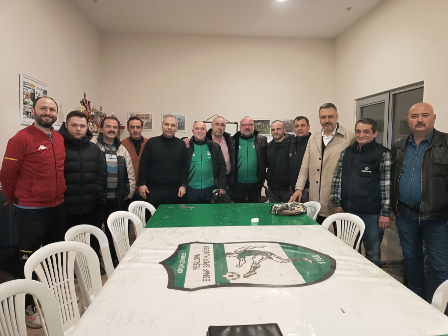 Yeşilova Esnafspor Başkanı Ahmet Ulaş ve ekibi görev dağılımı yaptı