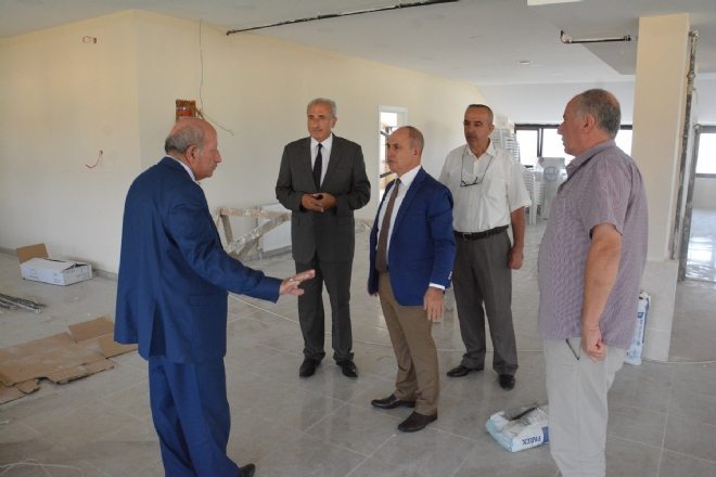 Başkan Akgün, yeni müftülük binasını gezdi