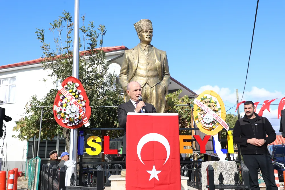 Atatürk’ü Anma Günü’nde 3 Atatürk Anıtı törenle açıldı