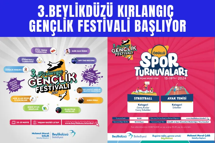 3. BEYLİKDÜZÜ KIRLANGIÇ GENÇLİK FESTİVALİ BAŞLIYOR