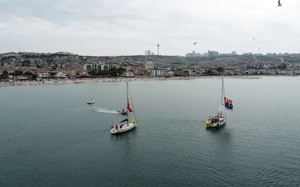 19 Mayıs Su Sporları Festivali renkli görüntülere sahne oldu