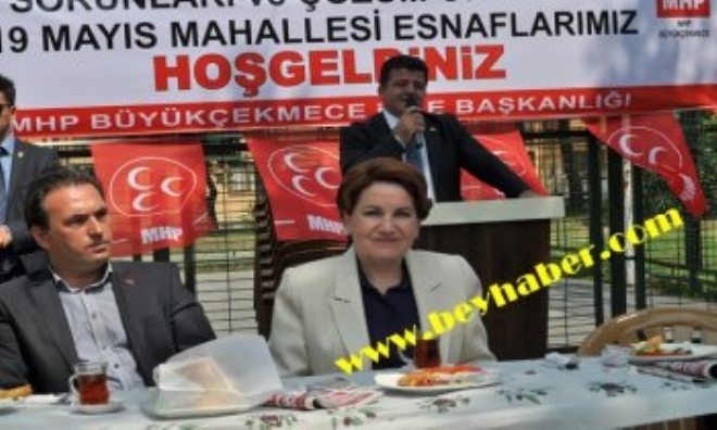 Akşener Esnafın Sorunlarını Dinledi