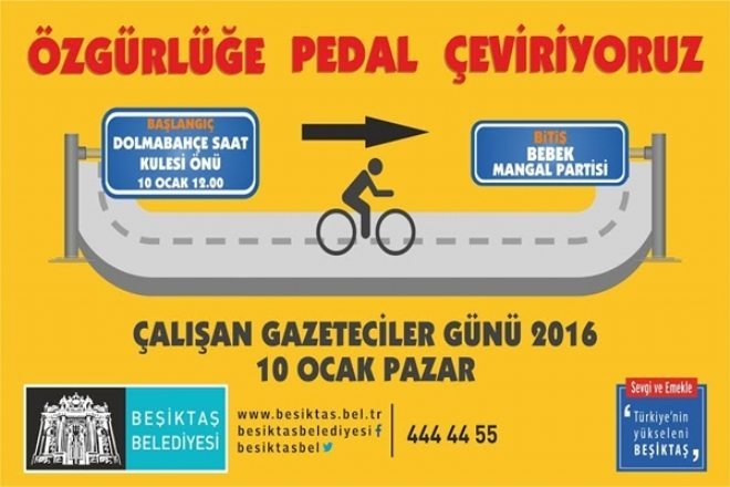 GAZETECİLER PEDAL ÇEVİRECEK