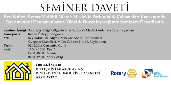 GAYRİMENKUL DANIŞMANLARI İÇİN SEMİNER