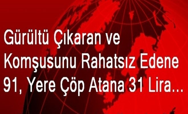 Gürültü çıkaran ve komşusunu Rahatsız Edene Ceza 